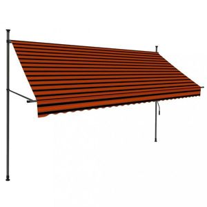 Ručne zaťahovacia markíza s LED svetlom 300x120 cm Dekorhome vyobraziť