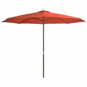 Slnečník Ø 350 cm látka / drevo Dekorhome vyobraziť