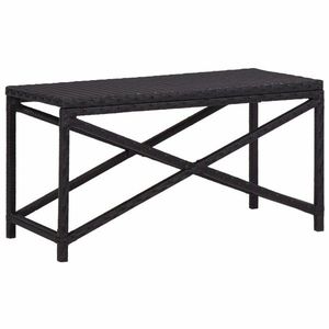 Záhradná lavica 80 cm polyratan Dekorhome vyobraziť