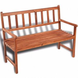 Záhradná lavička 120 cm sivá vyobraziť