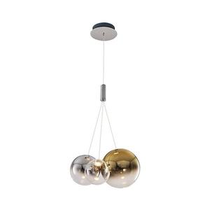 LED luster na lanku ENNA 3xG9/5W/230V 3000K dymový/zlatý 414LRC1472 vyobraziť