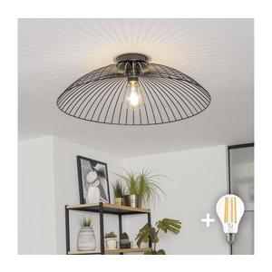 Brilagi - LED prisadený luster CERIA WIRE 1xE27/40W/230V pr. 60 cm čierna BG3988+EG300161 vyobraziť