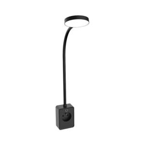 Rabalux 71283 - LED stmievateľné nástenné svietidlo TIVRO E 4W/230V s USB portom čierne 71283 vyobraziť