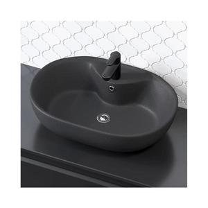 BATH DELUXE Umyvadlo na dosku TROMSO 59, 5x41 cm keramika/čierna 06-060-08-02-00 vyobraziť