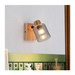 Brilagi - Nástenné bodové svietidlo HYGGE 1xE14/15W/230V drevené/dymové BRI438 vyobraziť