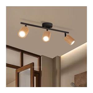 Brilagi - Bodové svietidlo MODERN WOOD 3xGU10/8W/230V drevo/čierna BRI374 vyobraziť