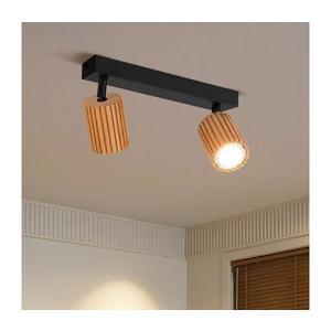 Brilagi - Bodové svietidlo MODERN WOOD 2xGU10/8W/230V drevené/čierne BRI377 vyobraziť