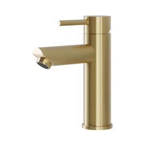 BATH DELUXE Umývadlová batéria RINGSTED 17, 8 cm, kartáčovaná mosadz 28-017-03-70-02 vyobraziť