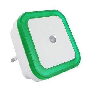 LED Nočné svetlo so senzorom súmraku LED/0, 5W/230V zelená 034 0000185 vyobraziť