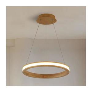 Brilagi - závesný LED luster na lanku UMEA WOOD, 30 W, 230 V, priemer 40 cm, drevený BRI446 vyobraziť