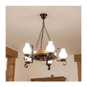 Brilagi - Luster na reťazi ROATA 5xE14/40W/230V pr. 50 cm buk/orech EX-01058 vyobraziť
