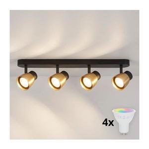 Brilagi - LED RGBW stmievateľné bodové svietidlo NUGGET 4xGU10/6W/230V čierna/zlatá BG3442+4xAI2383 vyobraziť