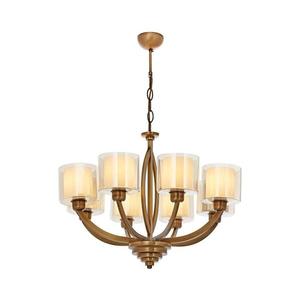 Luster na reťazi LAHORE 8xE27/40W/230V bronzový 301AUR1307 vyobraziť