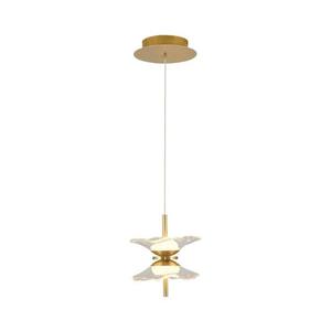 LED luster na lanku BUTTERFLY 2xLED/5W/230V 3000K zlatý 414LRC1357 vyobraziť
