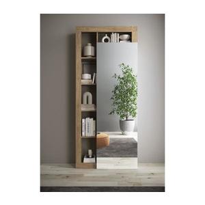 MC Akcent Šatníková skriňa LENOR 91x209 cm biela/hnedá 8024963429557 vyobraziť