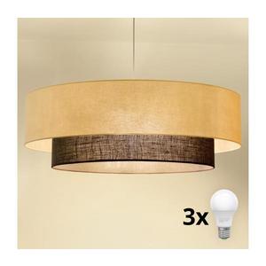 BRILAGI - LED luster na lanku BOHO STYLE 3xE27/15W/230V pr. 80 cm krémová/hnedá 8590828028017 vyobraziť