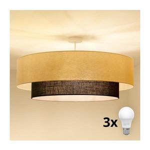 BRILAGI - LED prisadený luster BOHO STYLE 3×E27/15W/230V, priemer 80 cm, krémová/hnedá 8590828028024 vyobraziť