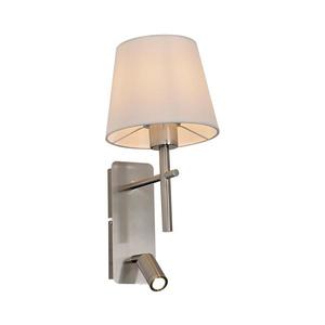 Zuma Line W4106-2SN+WH-LED Nástenné svietidlo LUNA 1xE27/40W/230V + LED/2, 5W chróm/biela W4106-2SN+WH vyobraziť