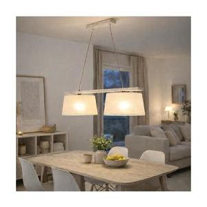 Luster na lanku AIDA 2xE27/60W/230V pr. 35 cm dub/biela LD 2.98 BIAŁY vyobraziť