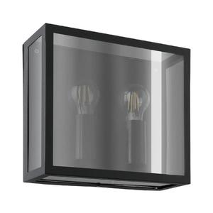 Eglo 31566 - Vonkajšie nástenné svietidlo ALAMONTE SMOKE 2xE27/40W/230V IP44 čierna 31566 vyobraziť