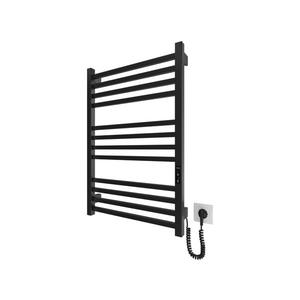 Mario-Radiators Kúpeľňový rebríkový radiátor HF LONDON 165W/230V 77x53 cm čierny pravý 6.1.0102.06.BM vyobraziť