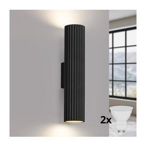 Brilagi - LED nástenné svietidlo CRESTO 2xGU10/10W/230V 30 cm čierne BR.1577 vyobraziť