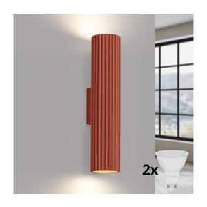 Brilagi - LED nástenné svietidlo CRESTO 2xGU10/10W/230V 30 cm červené BR.1634 vyobraziť