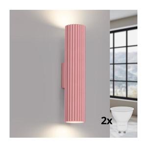 Brilagi - LED nástenné svietidlo CRESTO 2xGU10/10W/230V 30 cm ružové BR.1940 vyobraziť