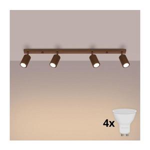 Brilagi - LED bodové svietidlo CRESTO 4xGU10/10W/230V hnedé BR.1963 vyobraziť