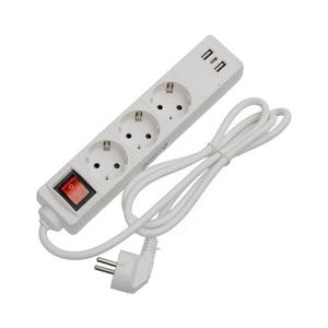 Predlžovací kábel s vypínačom 3Z+2xUSB-A+1xUSB-C 1, 5m SCHUKO biela FL3G15WUSB vyobraziť