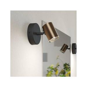 Eglo 300587 - Kúpeľňové nástenné bodové svietidlo CONSUMA 1xGU10/5W/230V IP44 čierna/hnedá 300587 vyobraziť