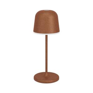 Eglo 901879 - LED stmievateľná vonkajšia nabíjateľná stolová lampa MANNERA-S LED/1, 8W/5V IP54 hnedá 901879 vyobraziť