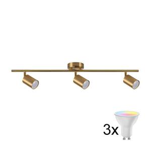 LED RGBW Stmievateľné bodové svietidlo GOLDI 3xGU10/6W/230V zlaté SA2170+3xAI2383 vyobraziť