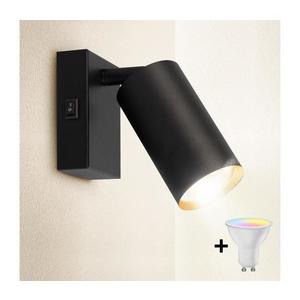 Brilagi -LED stmievateľné nástenné bodové svietidlo SELE 1xGU10/6W/230V čierna/zlatá BG1374+AI2383 vyobraziť