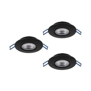Eglo 300188 - SADA 3× LED zapustených stropných svietidiel GEDREZ LED/4, 9W/230V pr. 9 cm čierna 300188 vyobraziť
