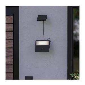 Eglo 901086-LED Solárne nástenné svietidlo PANETTIERI LED/8, 7W/3, 7 1800mAh IP44 čierna 901086 vyobraziť