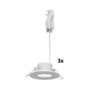 Philips – sada 3 ks stmievateľných podhľadových svietidiel CILANTRO LED, 5 W, 230 V, 2700 K, čierna 872110303805000 vyobraziť