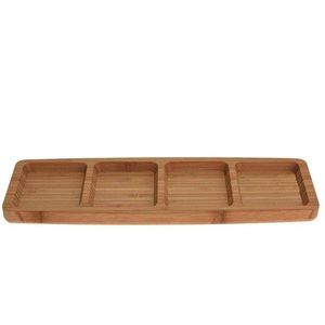 Bambusový servírovací tanier BEMBO 33 cm hnedý vyobraziť