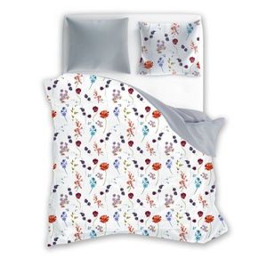 Bavlněné povlečení Pure Cotton 012 160x200 cm + 2x 70x80 cm bílé/šedé vyobraziť