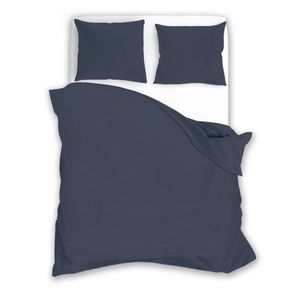 Bavlnené saténové obliečky Fashion 013 160x200 cm + 2x 70x80 cm indigo vyobraziť