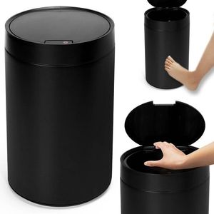Bezdotykový odpadkový kôš JUNK čierny vyobraziť