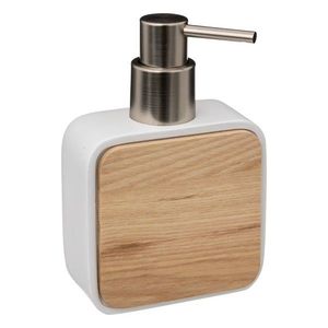 Dávkovač na mydlo NATUREO 200 ml biely/hnedý vyobraziť