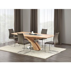 Jedálenský rozkladací stôl Sandoria 160/220 cm dub craft zlatý vyobraziť