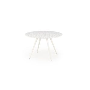 Jedálenský stôl Aramis 120 cm terrazzo biely vyobraziť