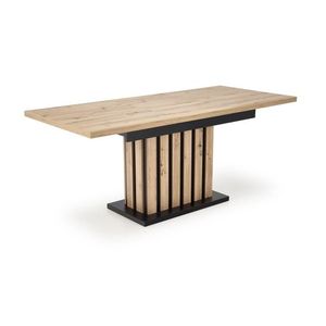 Jedálenský rozkladací stôl Lamello 160/210 cm dub artisan/čierny vyobraziť