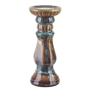 Keramický svietnik Yarine 25, 5 cm hnedý vyobraziť