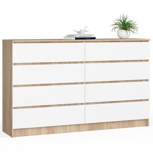Komoda Inbia K 160 cm dub sonoma/biela vyobraziť