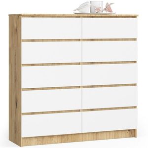 Komoda Kuba 120 cm dub artisan/biela vyobraziť