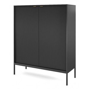 Komoda Nova 104 cm čierna/čierny rám vyobraziť