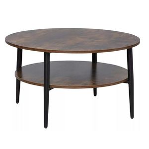Konferenčný stolík Ella 80 cm vintage/čierny vyobraziť
